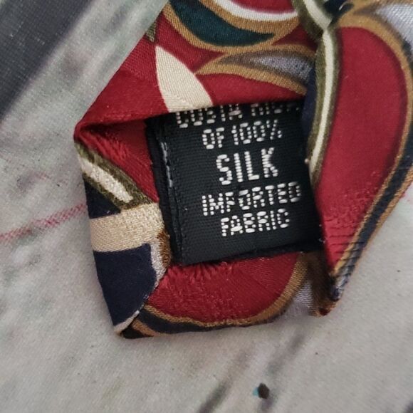Vintage Bill Blass Designer Geometric Neck Tie - Picture 4 of 7